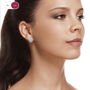 Blue and White Topaz in Sterling Silver